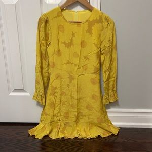 Yellow sunflower dress